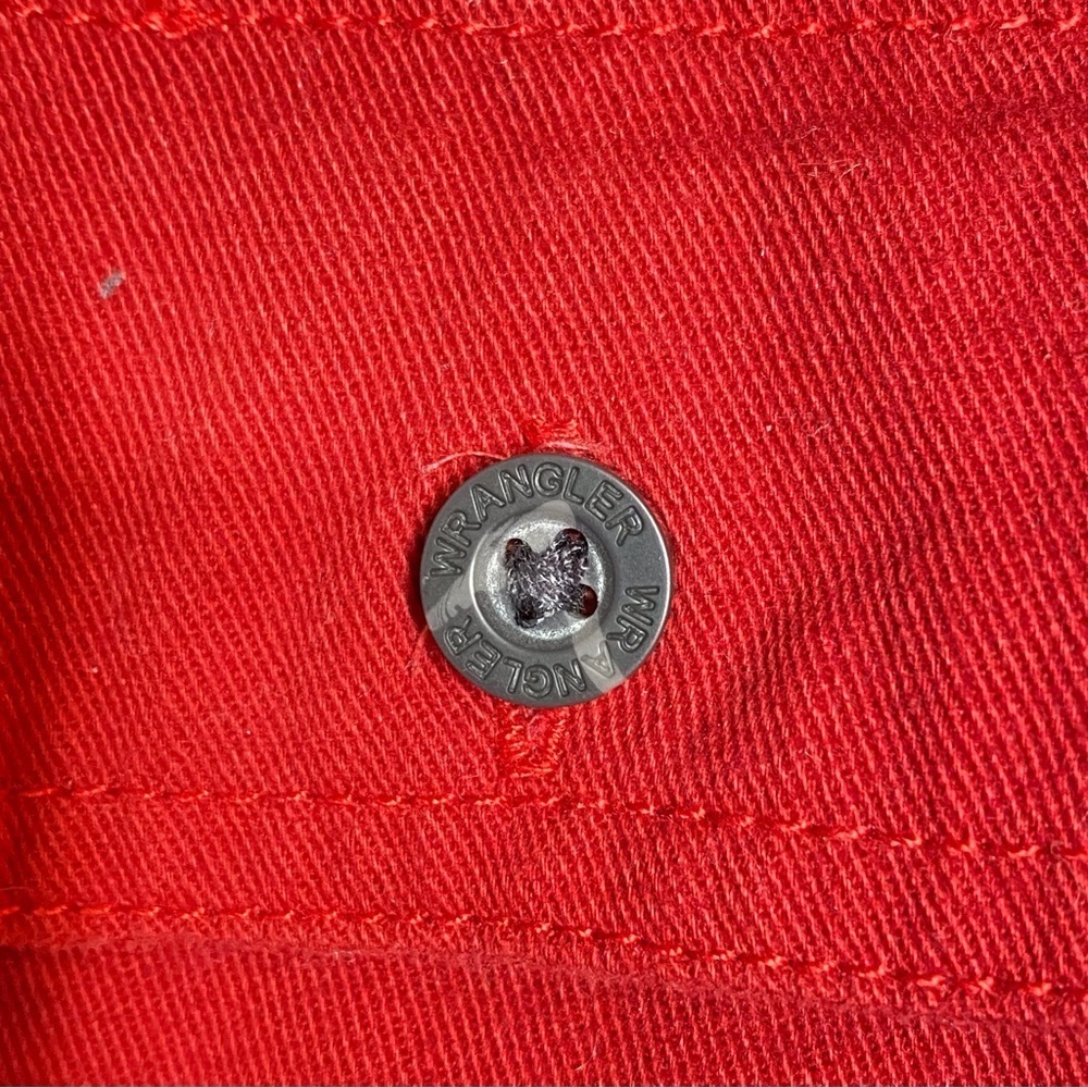 Men’s Vintage Wrangler EST. 1947 Red Cotton Button Down Casual Shirt Size S/P - Picture 5 of 12